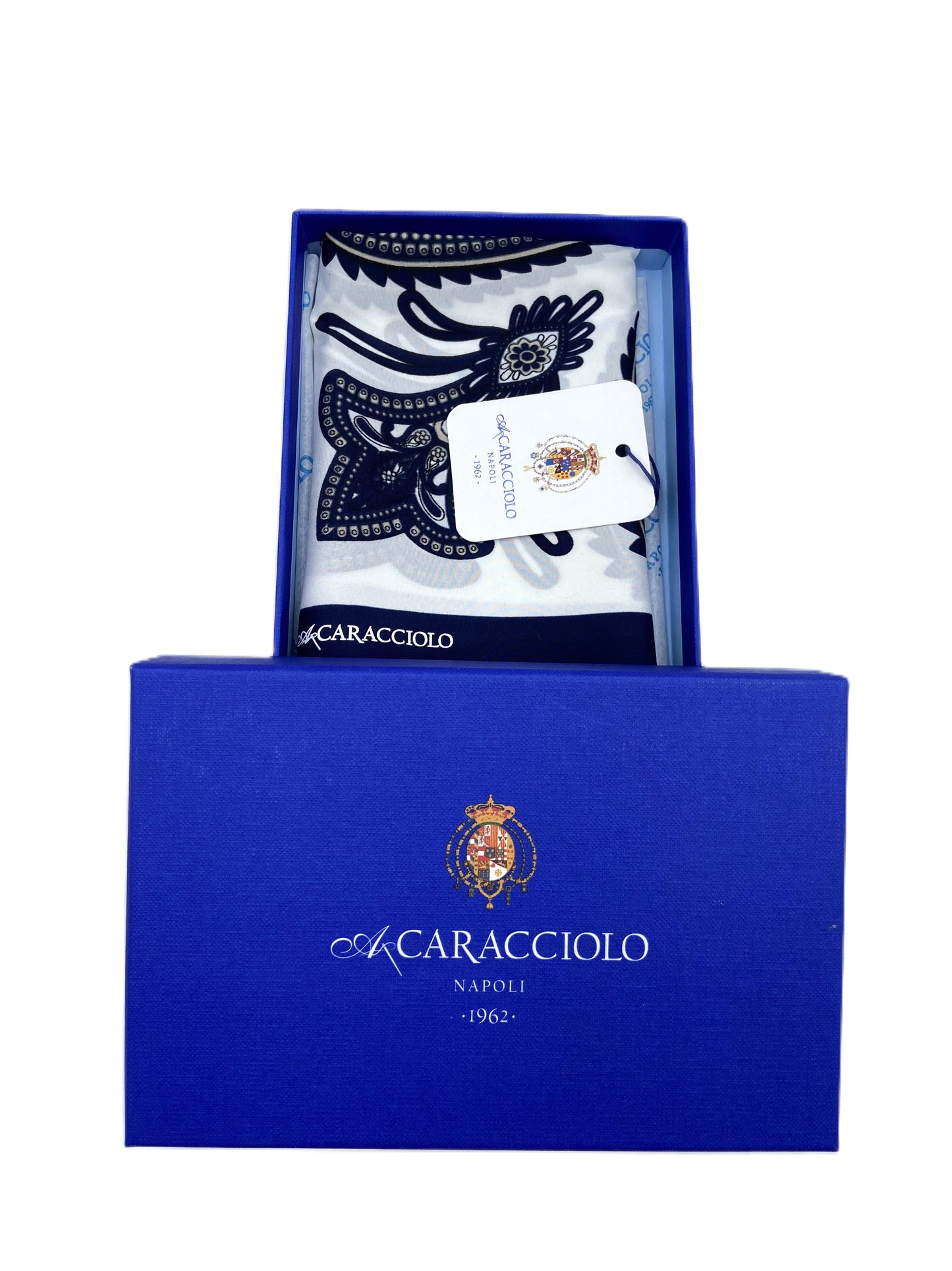A.Caracciolo - Foulard Uomo - Tribale Bianco