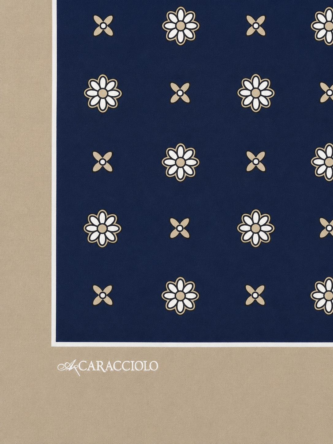 A.Caracciolo - Foulard Uomo - Daisy Blu