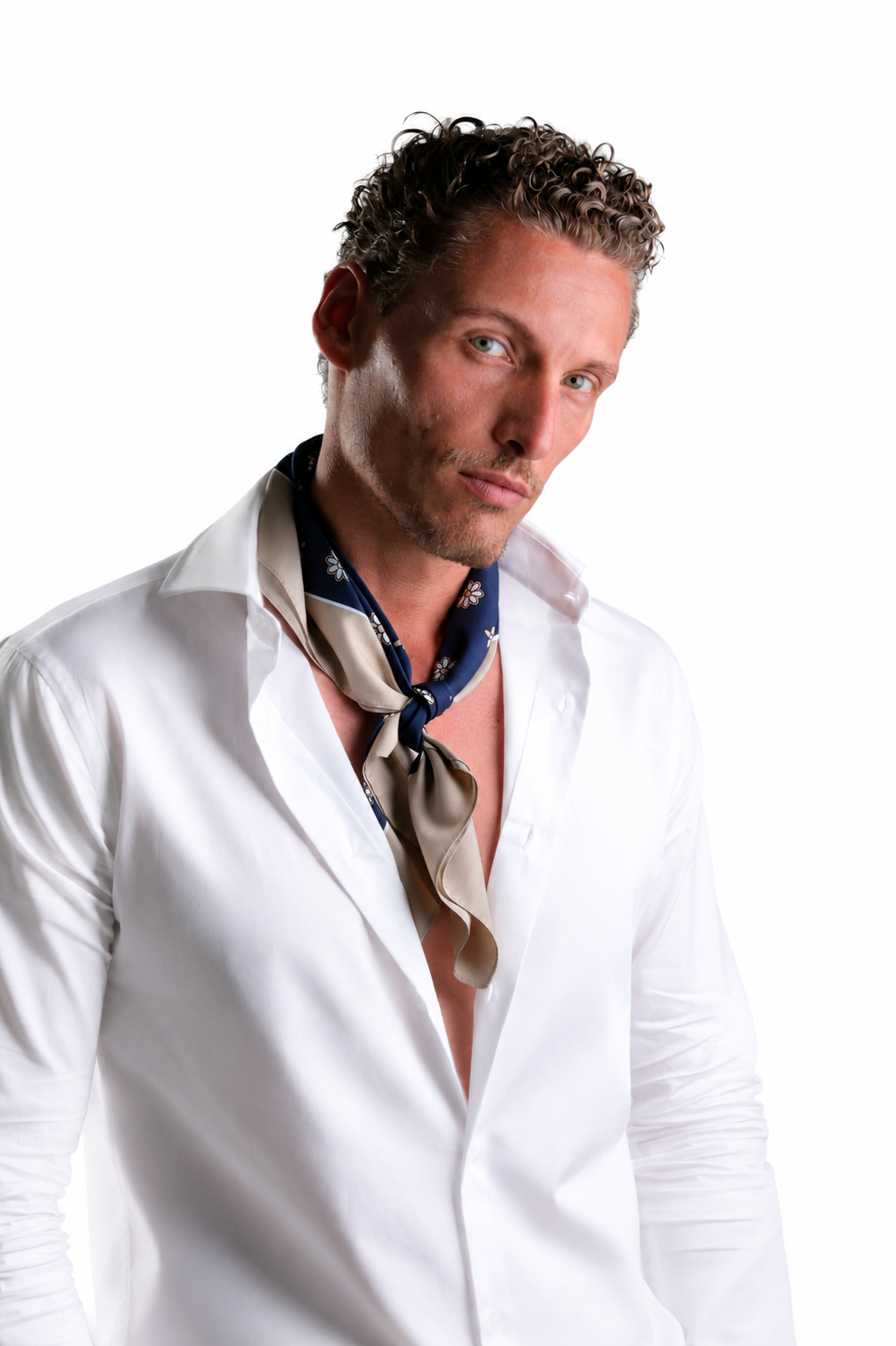 A.Caracciolo - Foulard Uomo - Daisy Blu