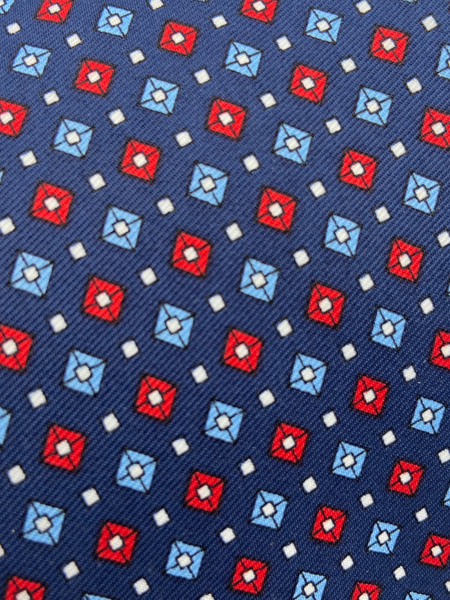 Cravatta - Optical Blu Notte
