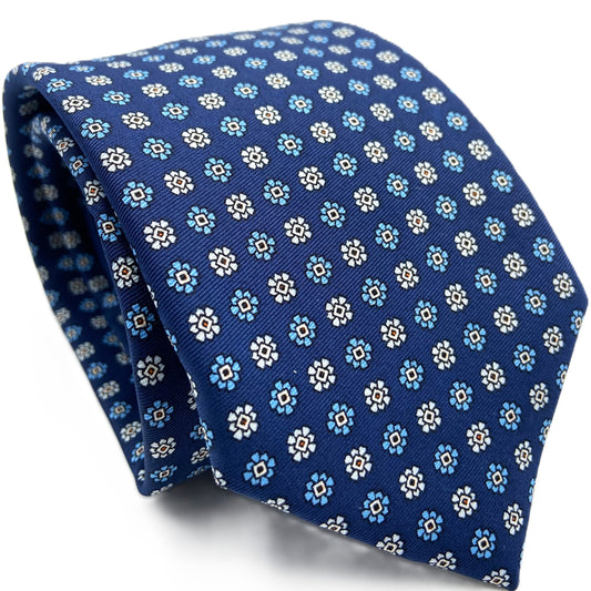 Cravatta - Snowflake Blu