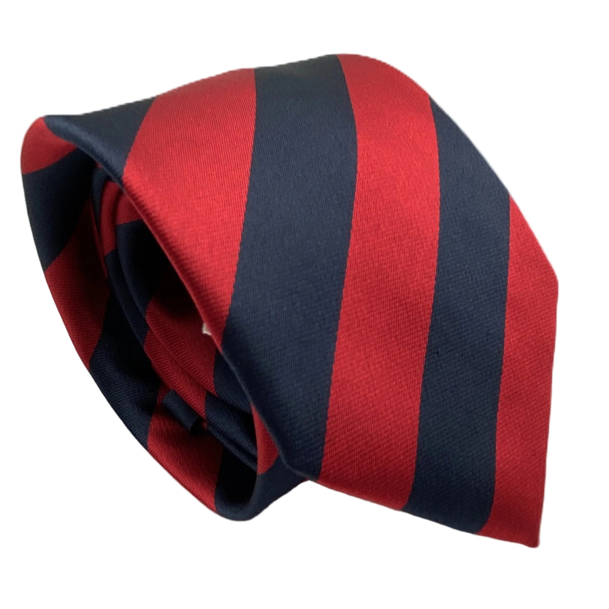 Cravatta - Regimental Rosso/Blu in seta italiana A.Caracciolo