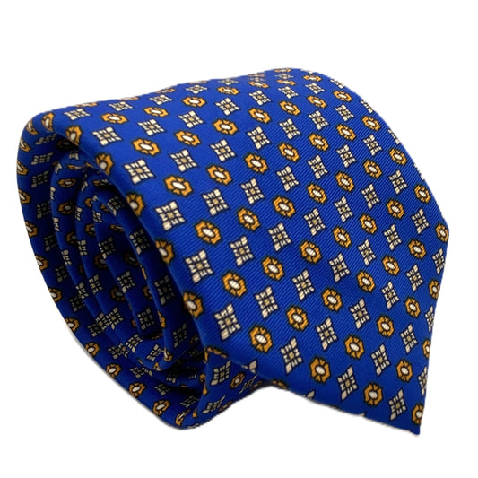 Cravatta S.Lucia Bluette in seta italiana A.Caracciolo