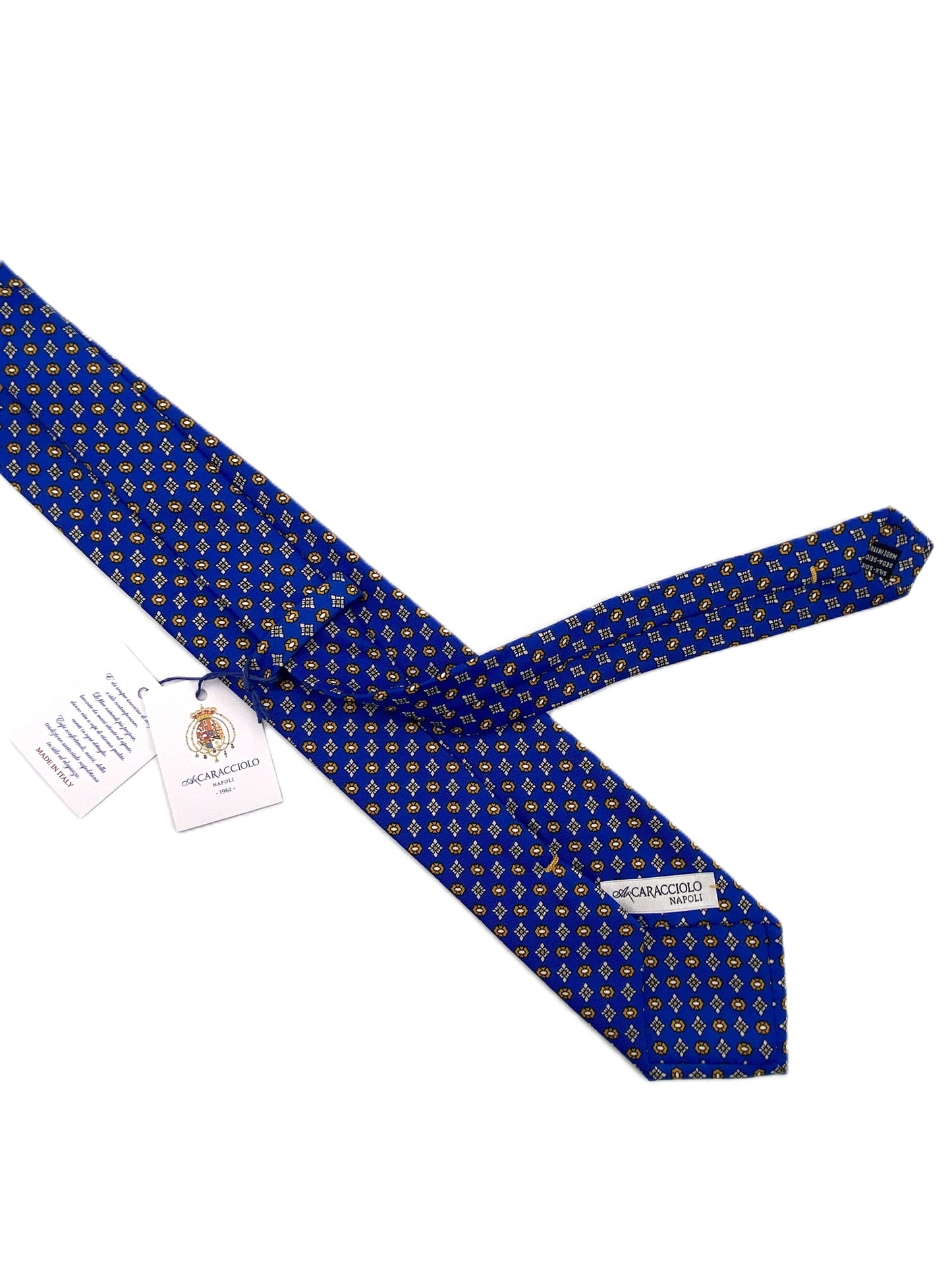 Cravatta S.Lucia Bluette in seta italiana A.Caracciolo