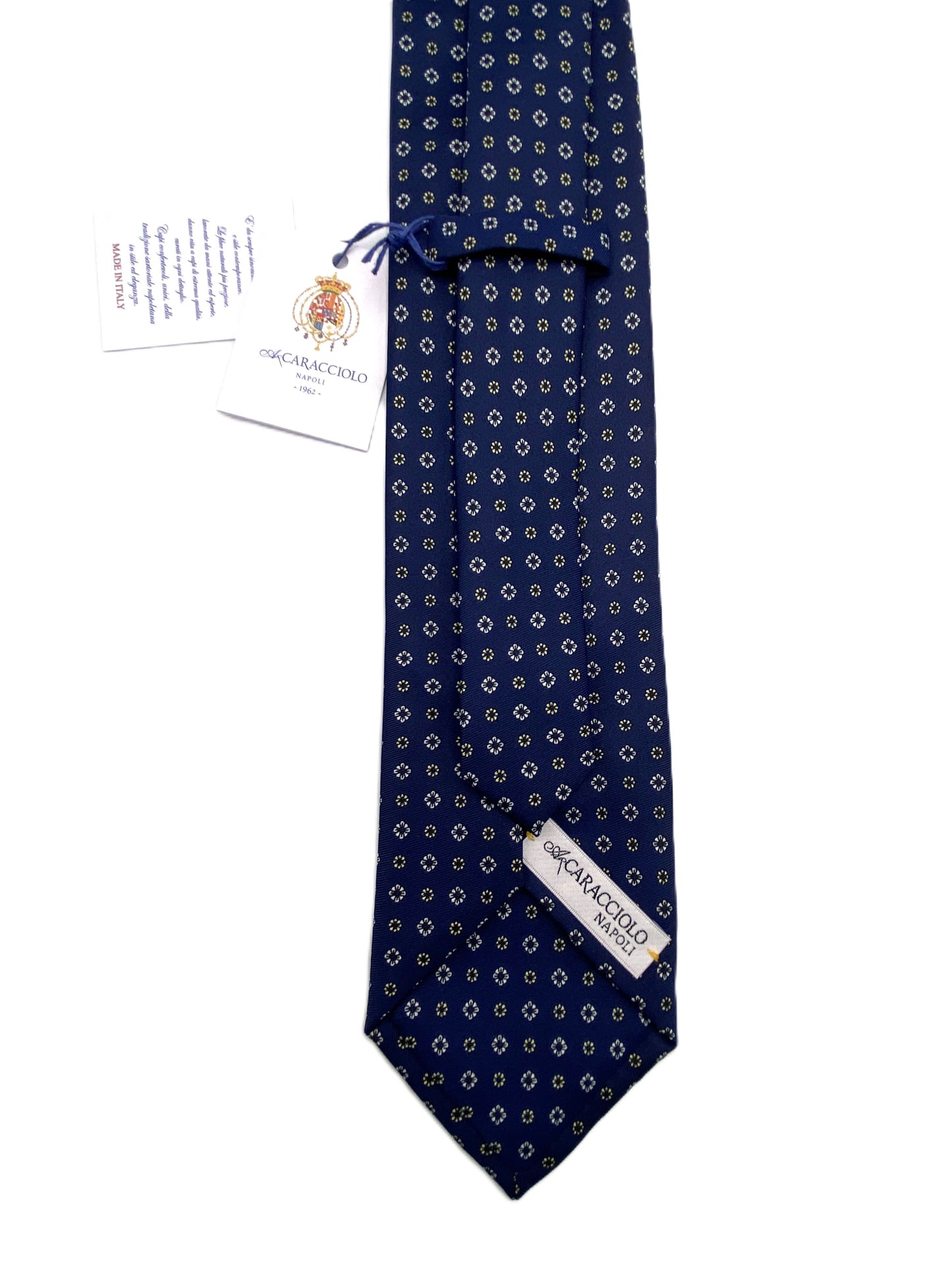 Cravatta Toledo Blu in seta italiana A.Caracciolo