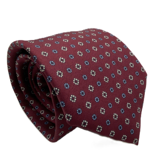 Cravatta Toledo Bordeaux in seta italiana A.Caracciolo