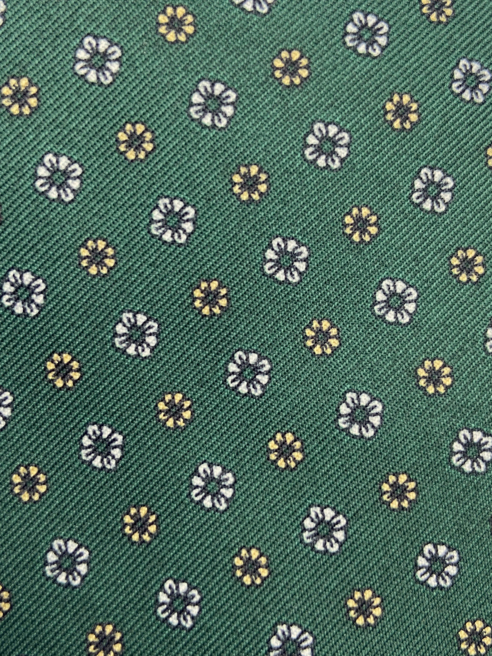 Cravatta Toledo verde Scuro in seta italiana A.Caracciolo