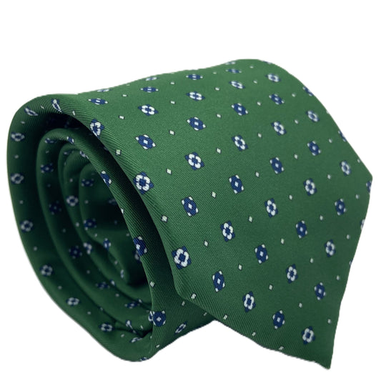 Cravatta Verde Grass in seta italiana A.Caracciolo