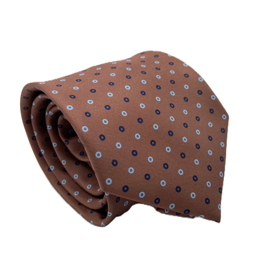 Cravatta - Cerchi Marrone Chiaro