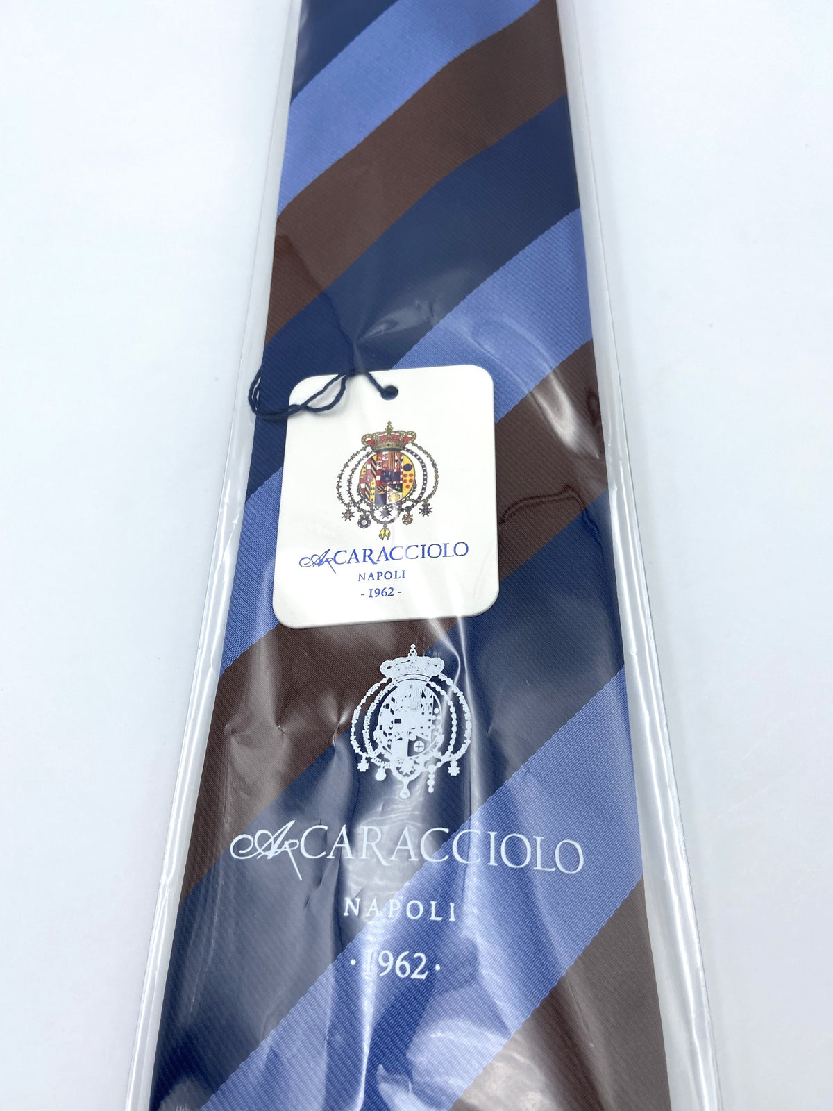 Cravatta - Regimental Marrone/Blu