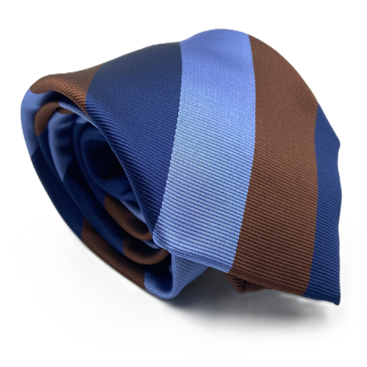 Cravatta - Regimental Marrone/Blu