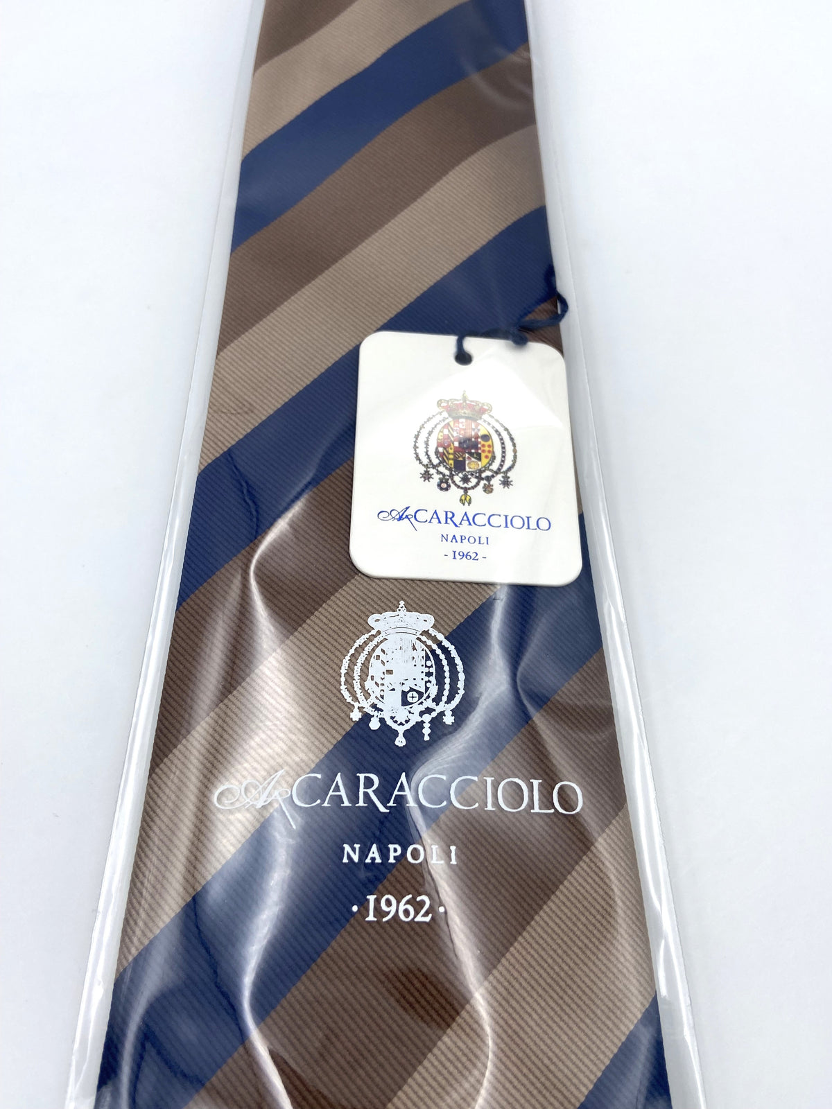 Cravatta - Regimental Beige/Marrone