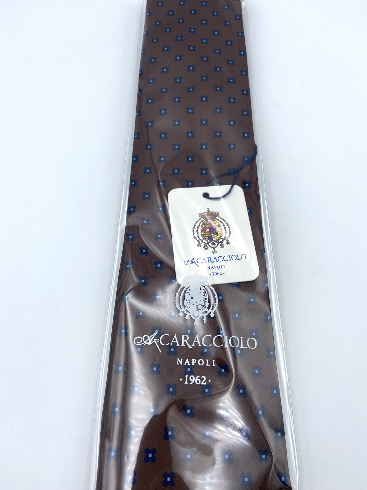 Cravatta - Flowers Marrone