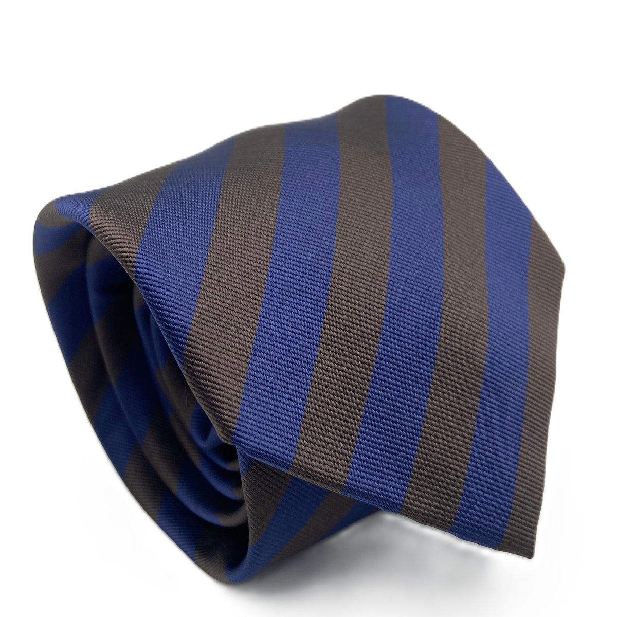 Cravatta - Regimental Marrone/Blu Scuro