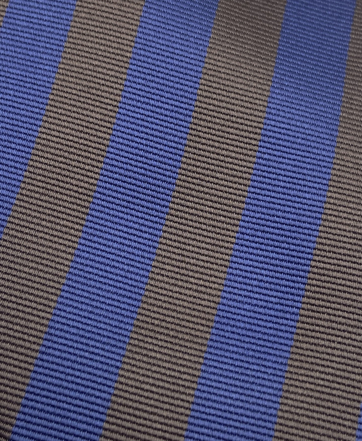 Cravatta - Regimental Marrone/Blu Scuro