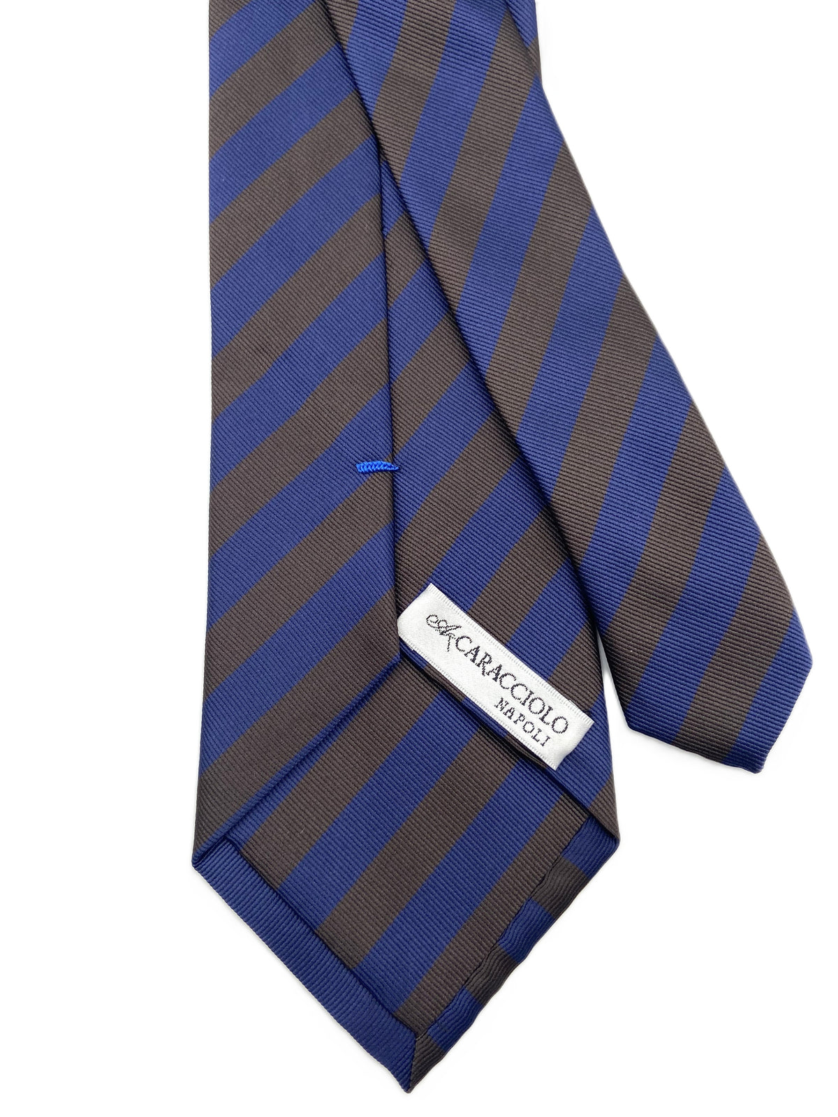 Cravatta - Regimental Marrone/Blu Scuro