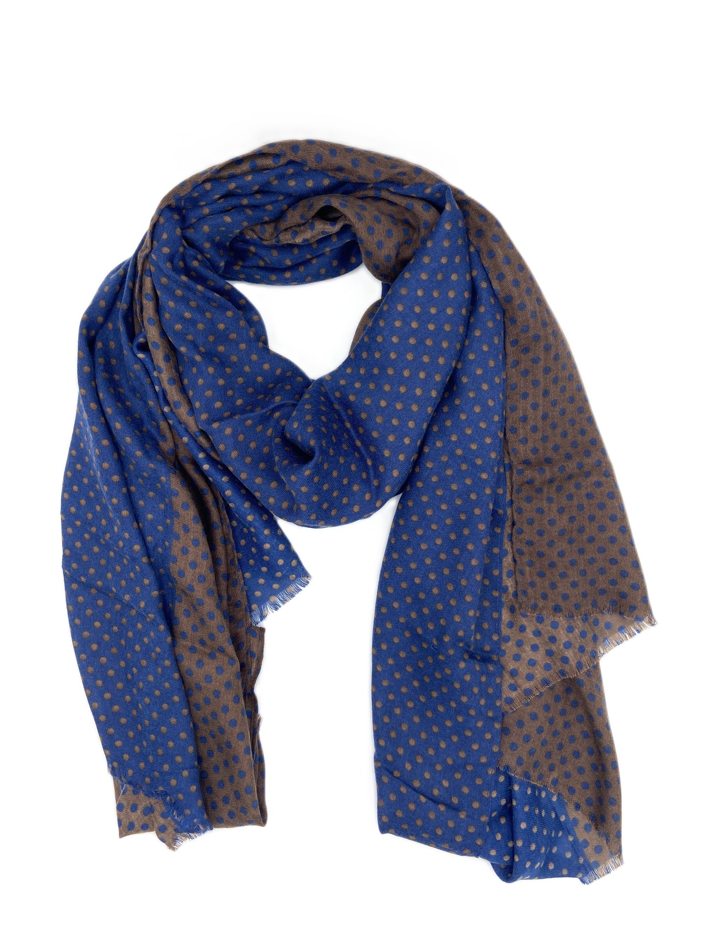Sciarpa - Pois Blu Marrone