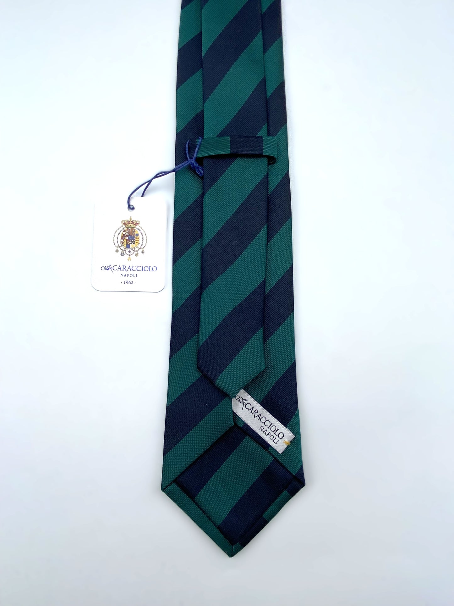 Cravatta - Regimental verde/blu