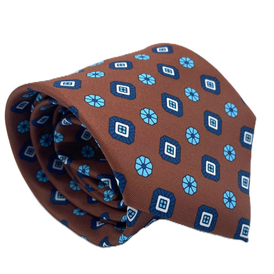 Cravatta - Sun Flower Turchese