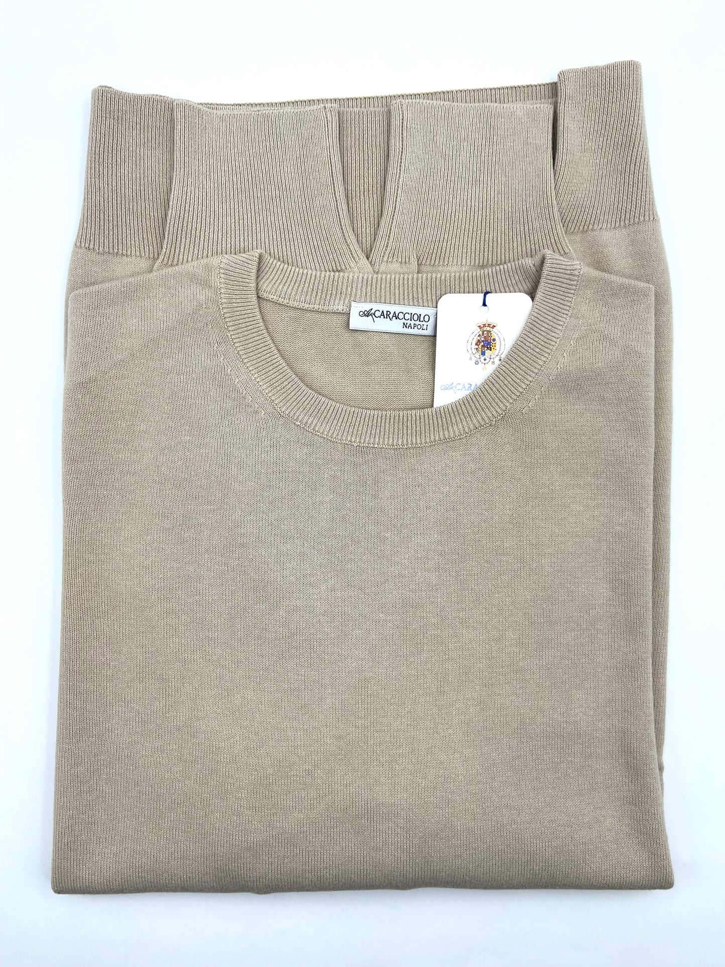 Maglia Girocollo - Liscia - 100% cotone | A.Caracciolo