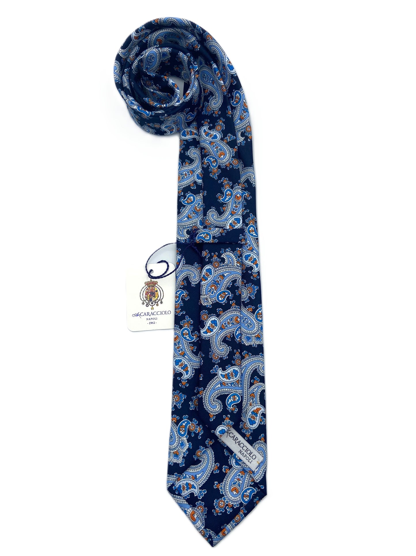 Cravatta - Damasco Blu
