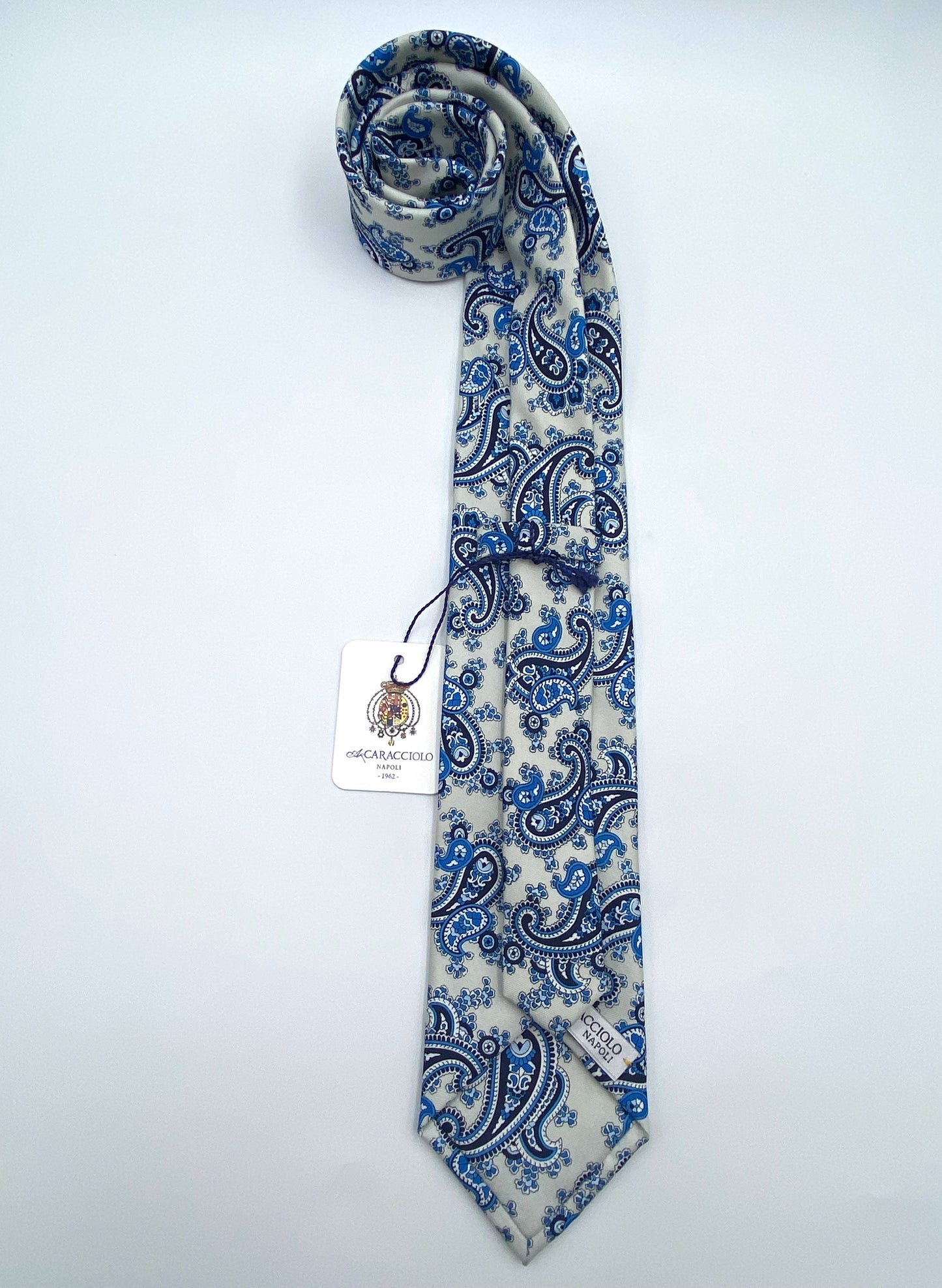 Cravatta - Damasco Bianco