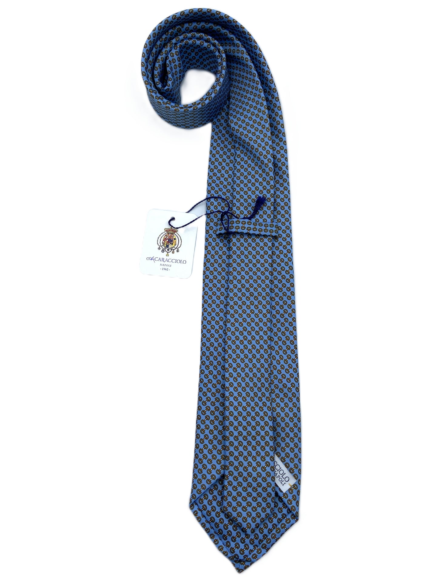 Cravatta - Chain Azzurro