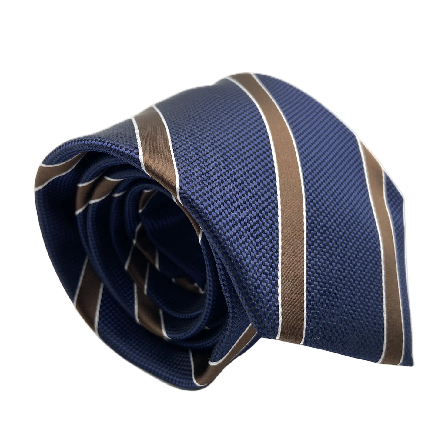 Cravatta - Regimental Marrone/Blu