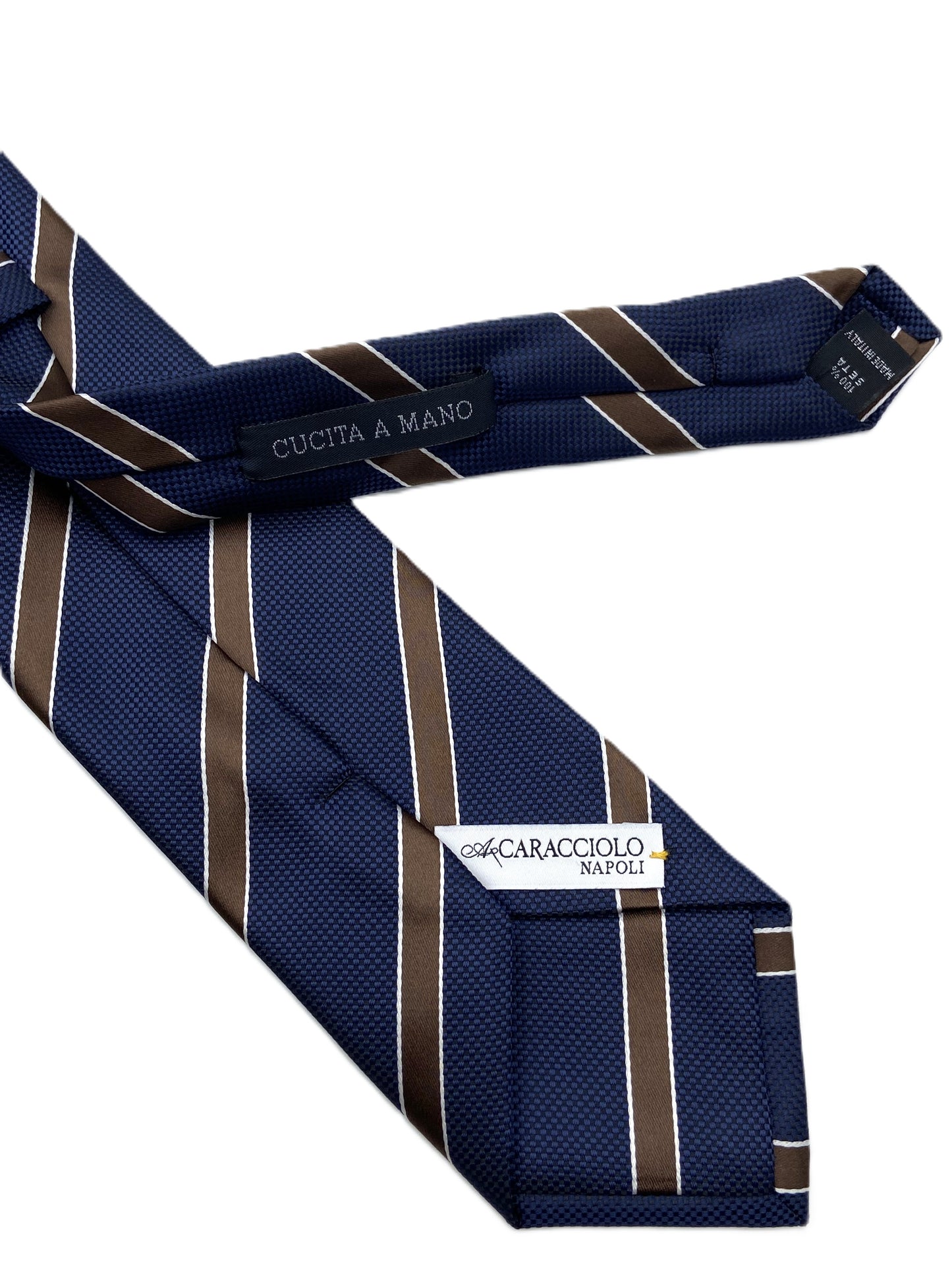 Cravatta - Regimental Marrone/Blu