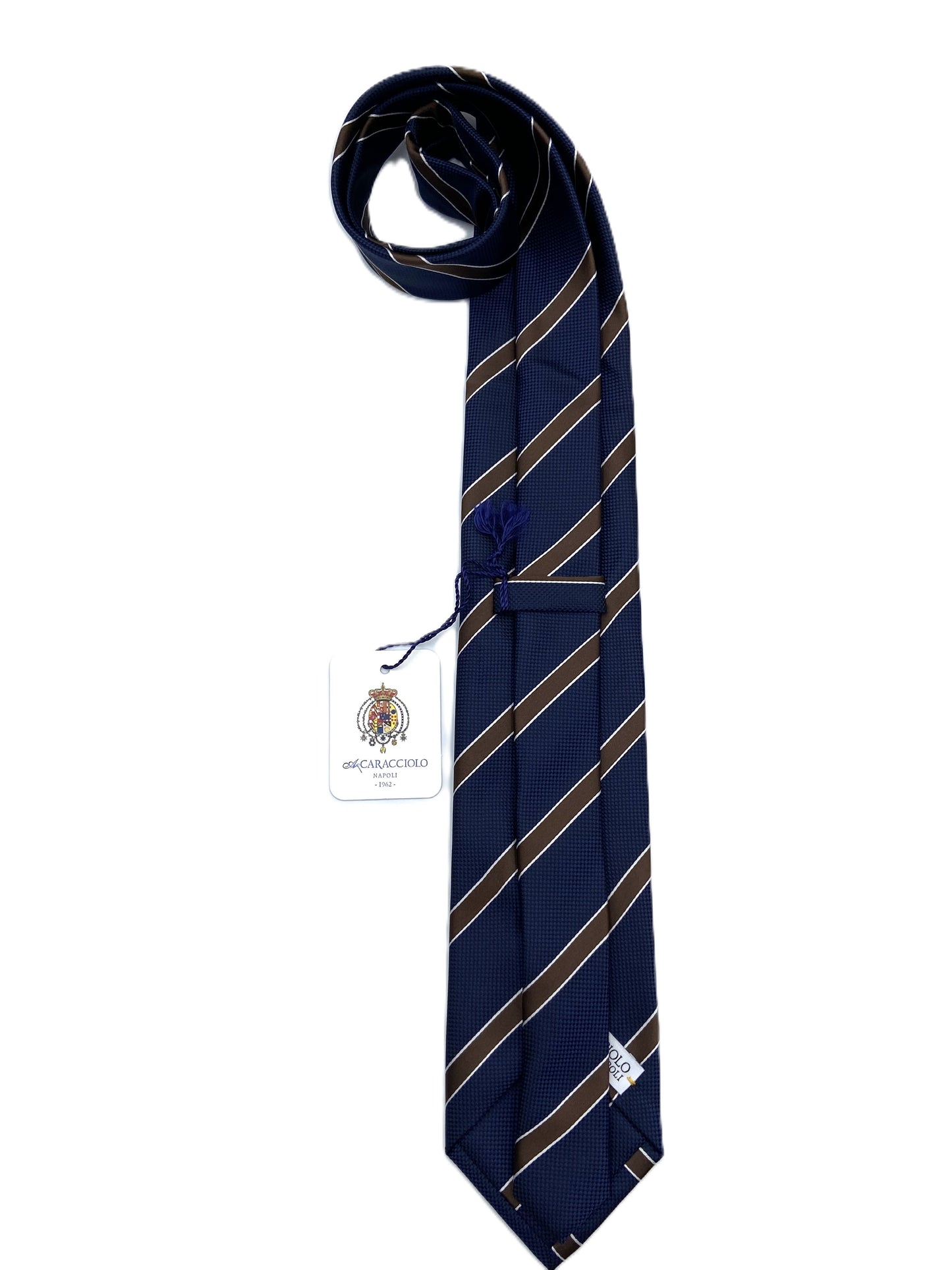 Cravatta - Regimental Marrone/Blu