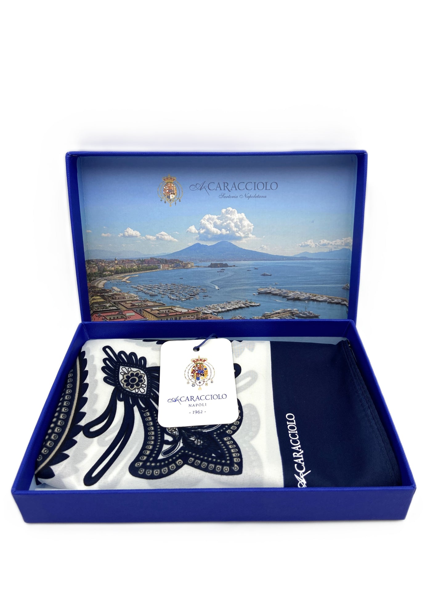A.Caracciolo - Foulard Uomo - Tribale Bianco
