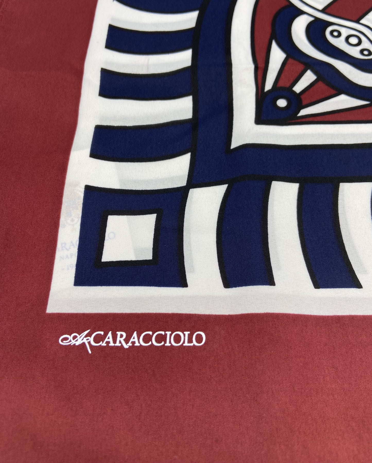 A.Caracciolo - Foulard Uomo - Linee Bordeaux