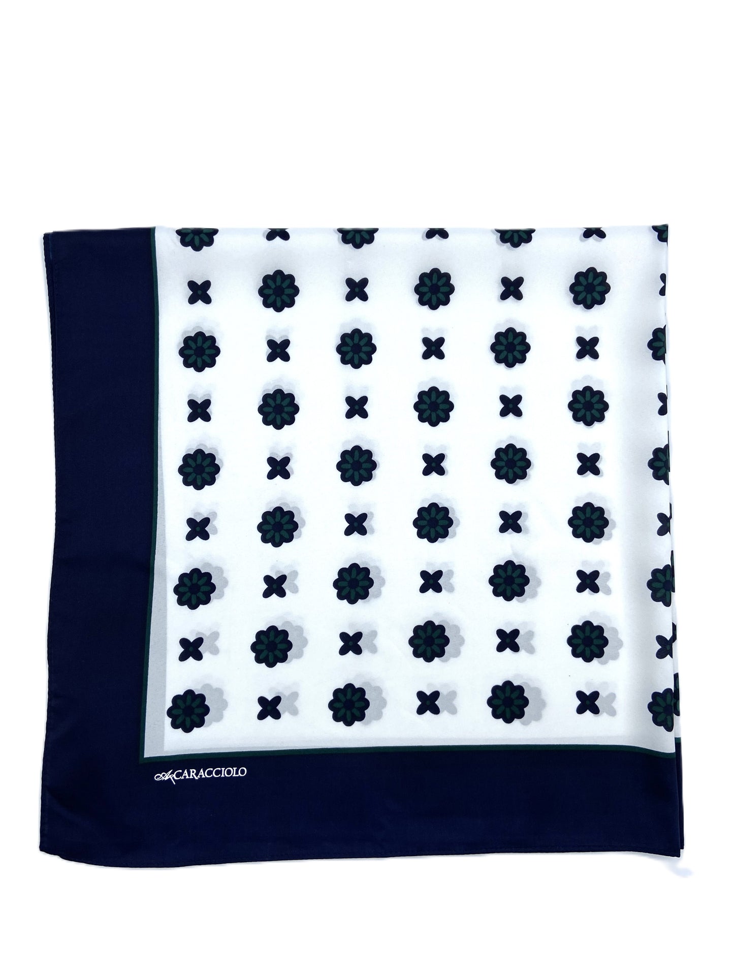 A.Caracciolo - Foulard Uomo - Daisy Bianco