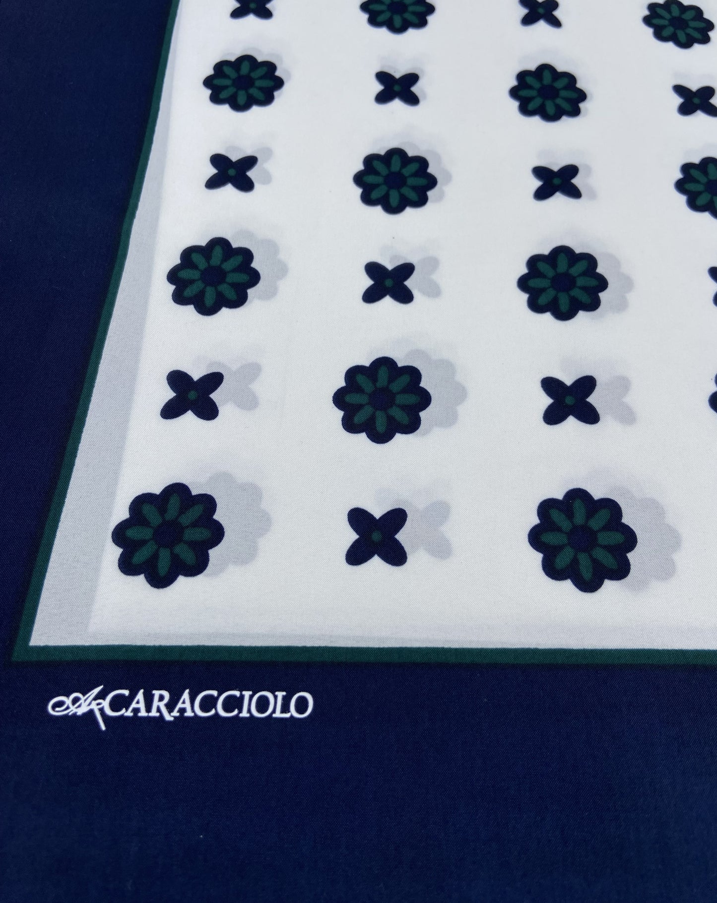 A.Caracciolo - Foulard Uomo - Daisy Bianco