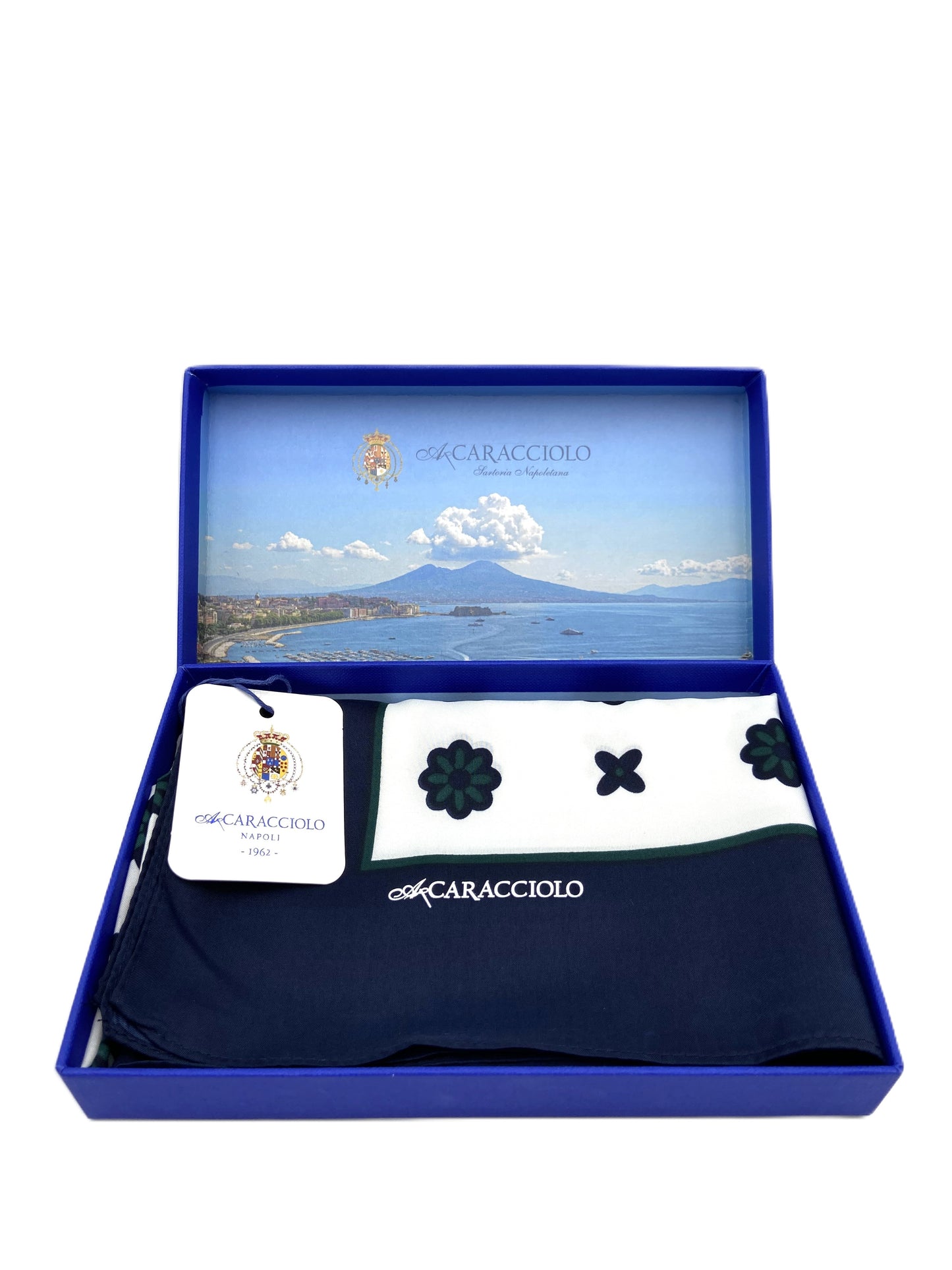 A.Caracciolo - Foulard Uomo - Daisy Bianco