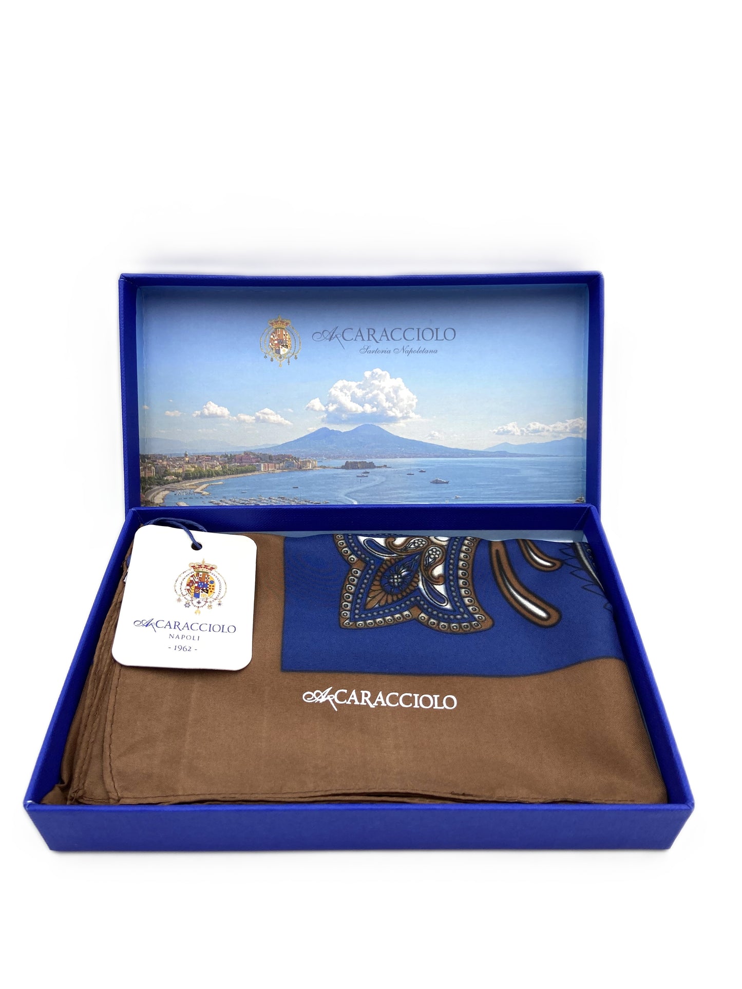 A.Caracciolo - Foulard Uomo - Tribale Bluette