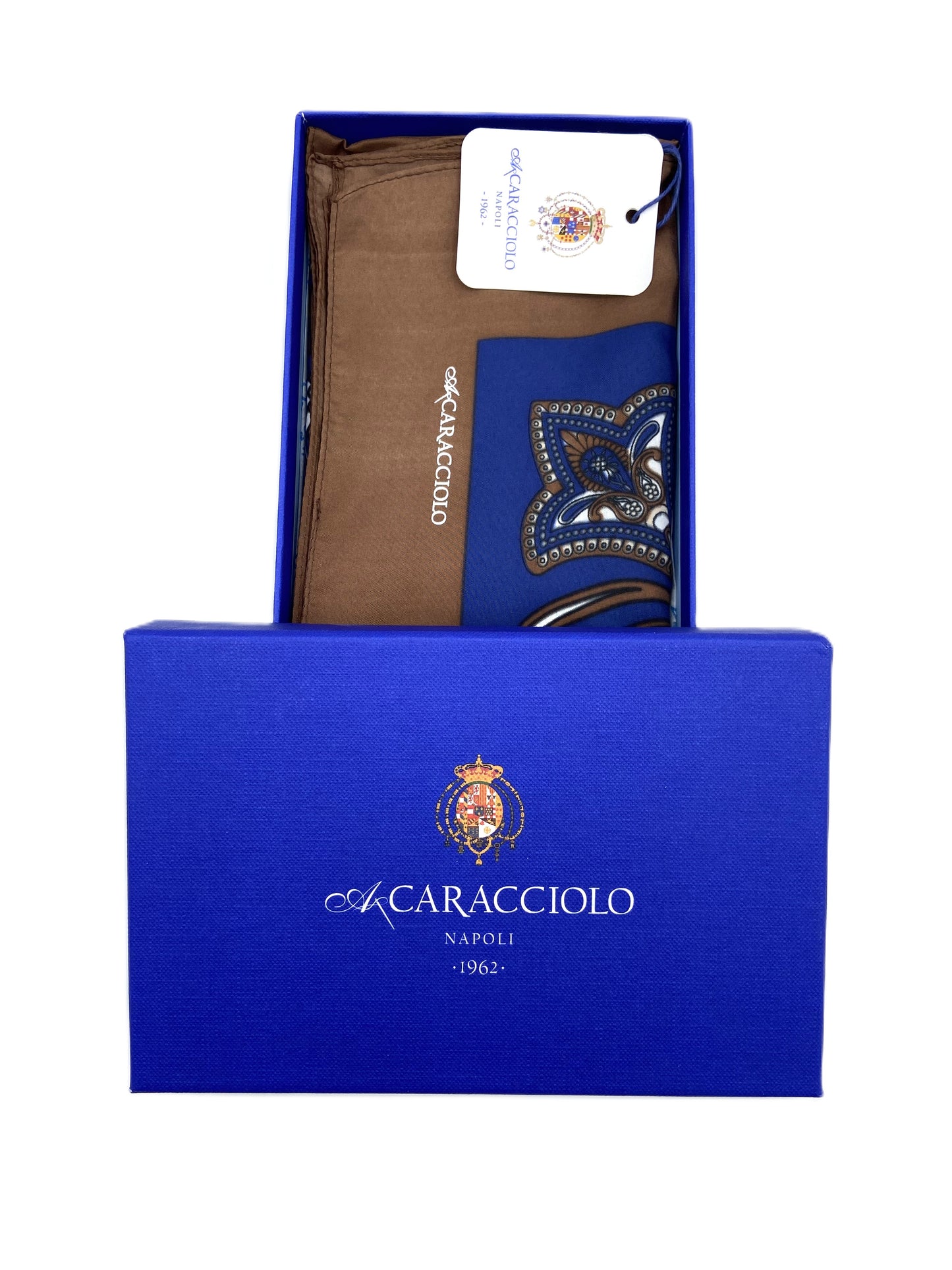 A.Caracciolo - Foulard Uomo - Tribale Bluette