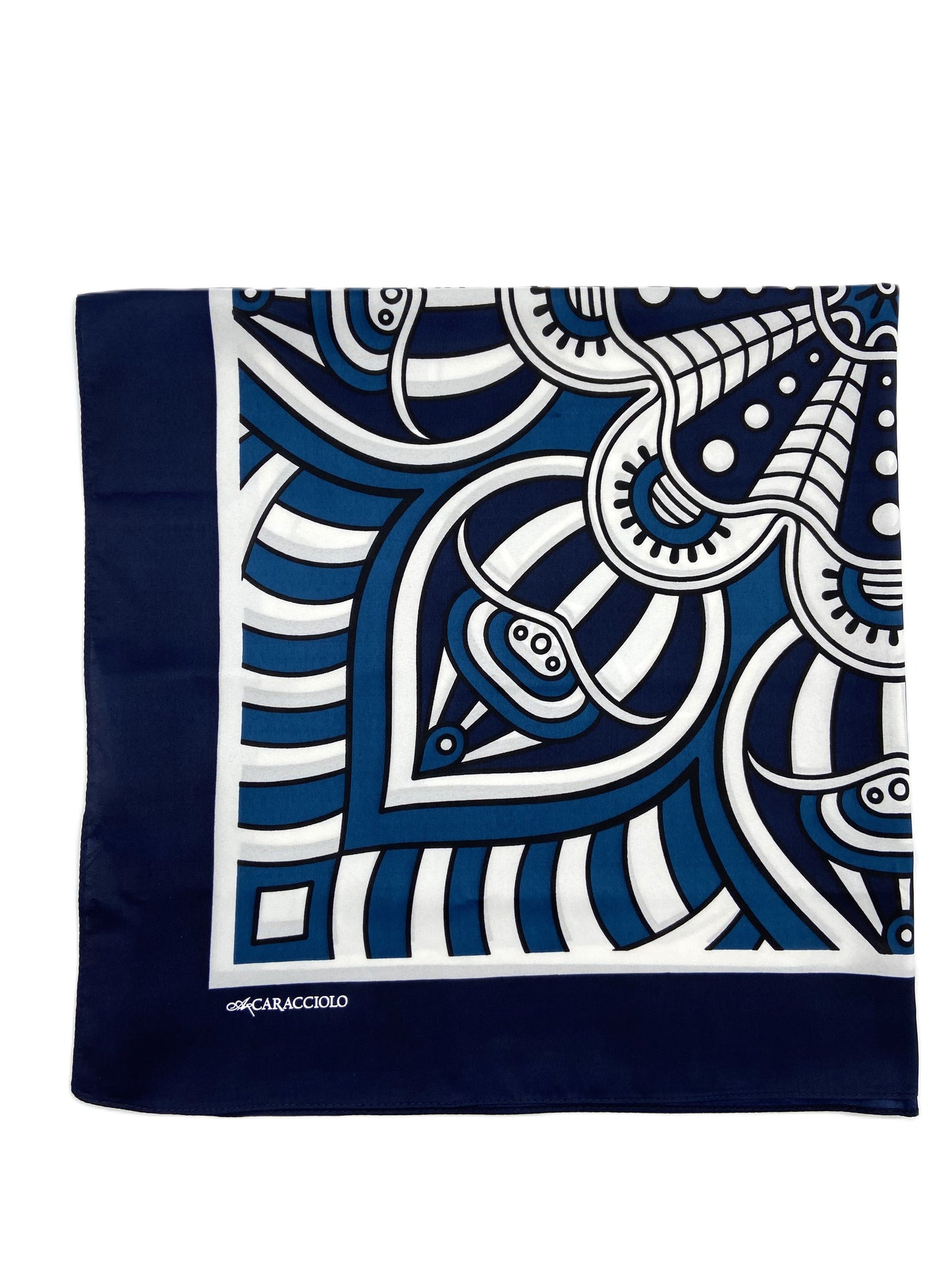 A.Caracciolo - Foulard Uomo - Linee Bluette