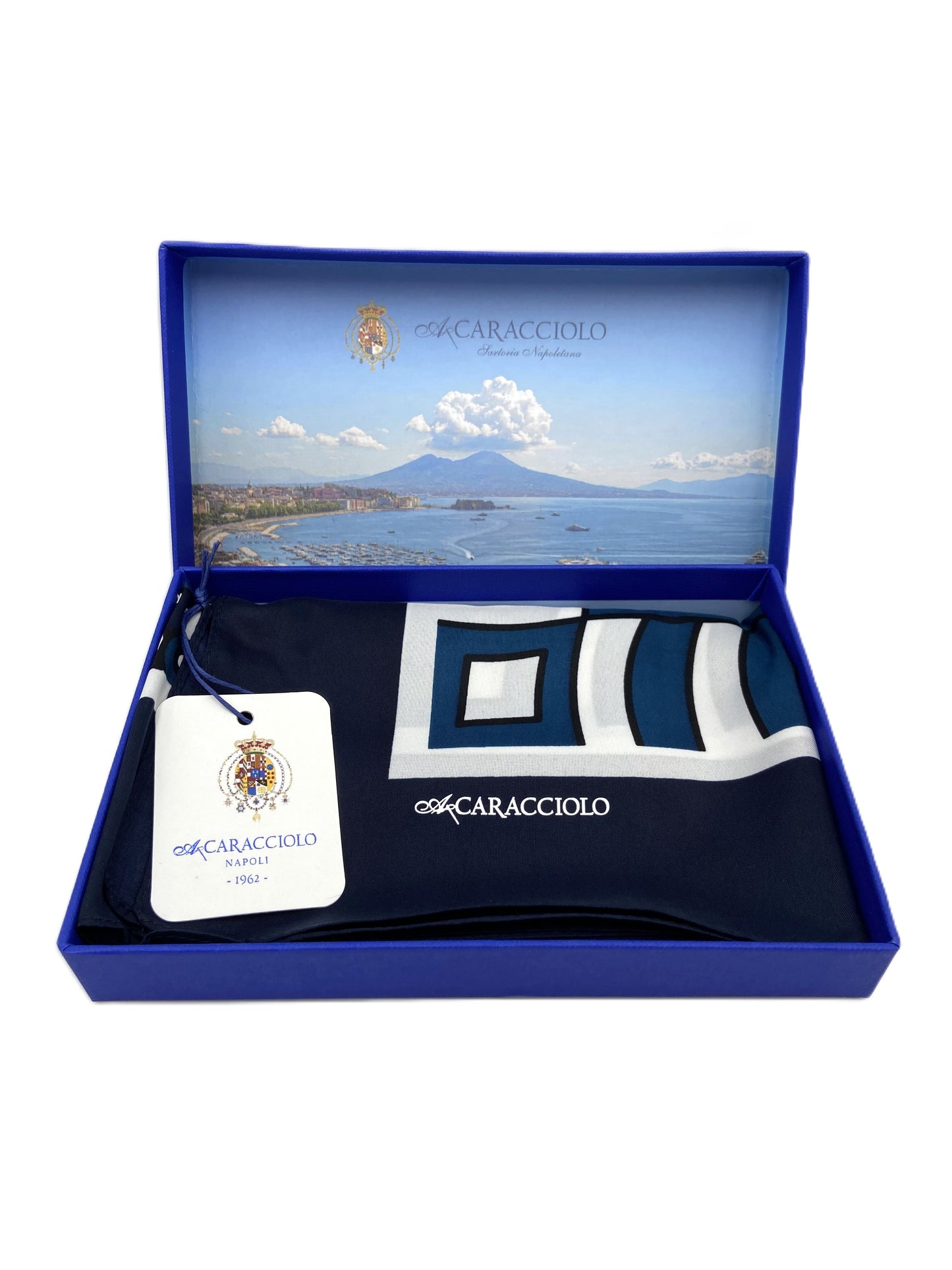 A.Caracciolo - Foulard Uomo - Linee Bluette