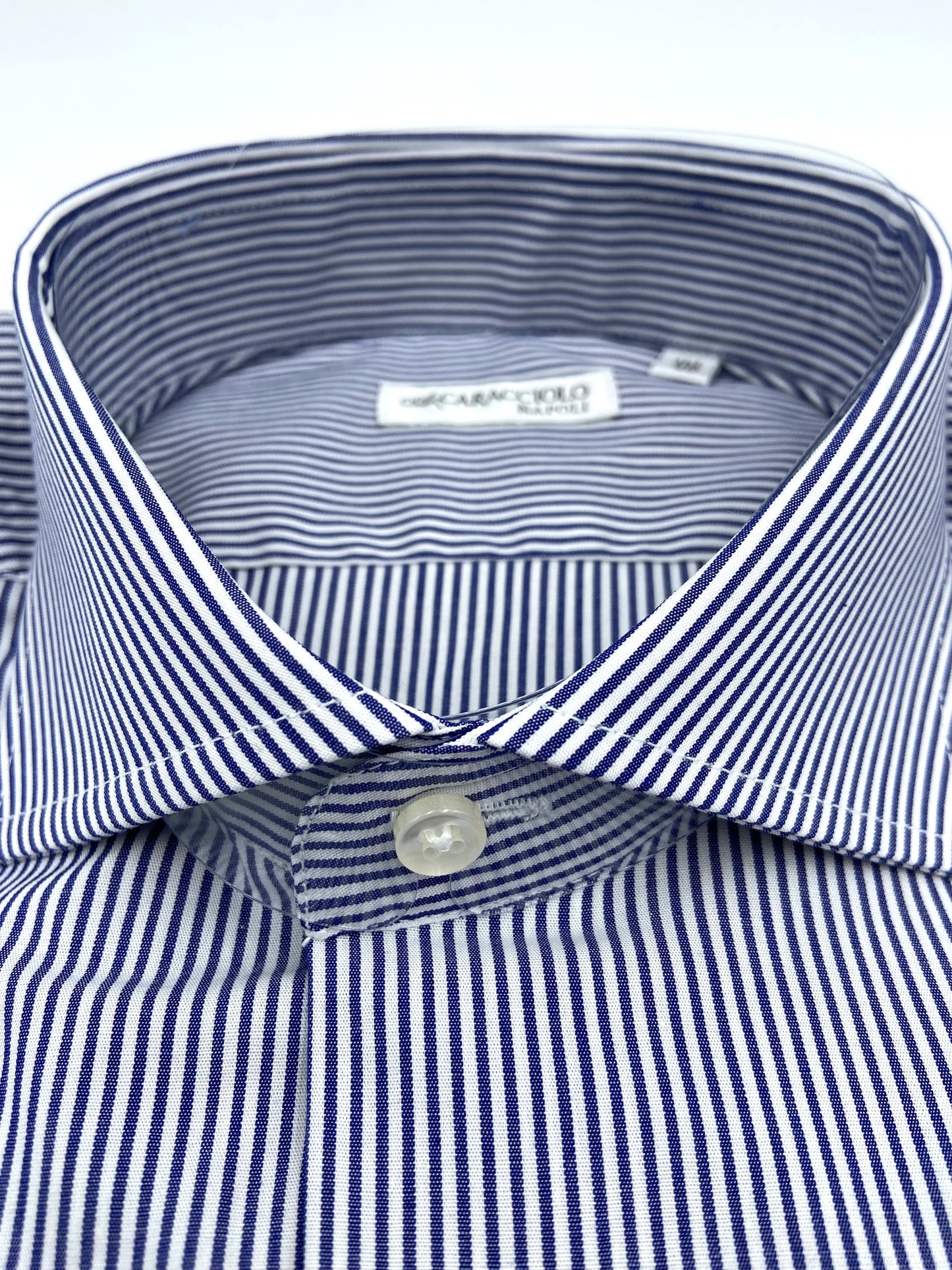 Camicia in 100% cotone - 1000 Righe Blu & Bianco | A. Caracciolo