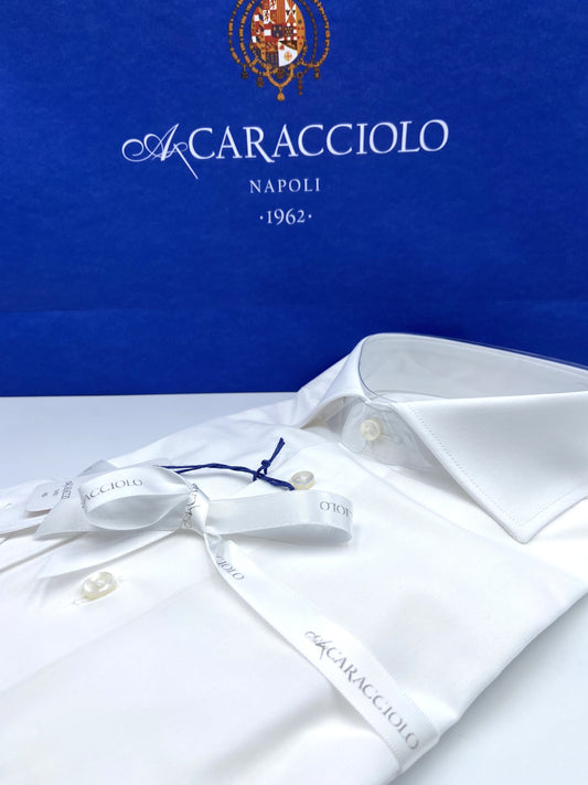 Camicia in 100% cotone  - Bianco | A. Caracciolo