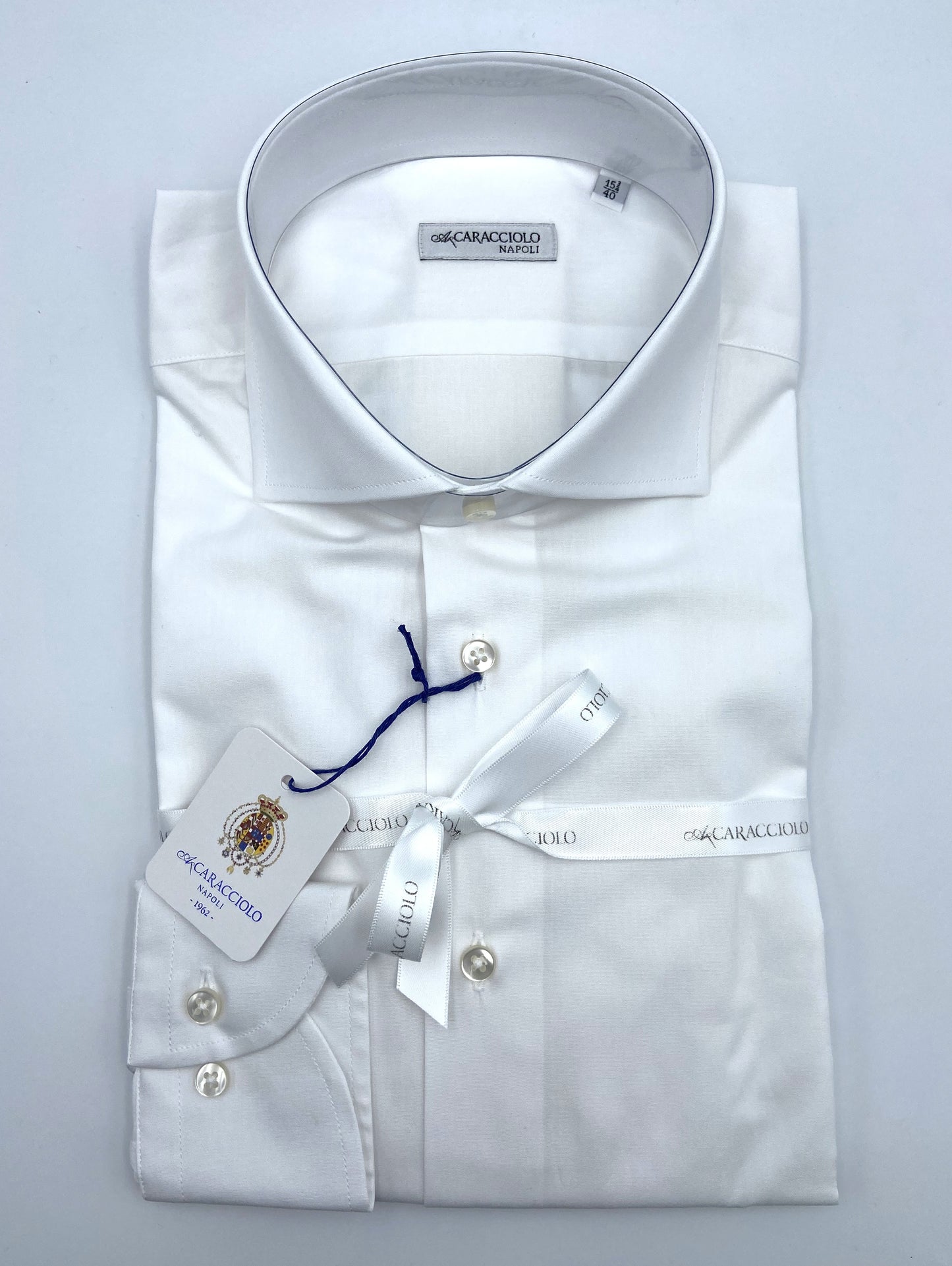 Camicia in 100% cotone  - Bianco | A. Caracciolo