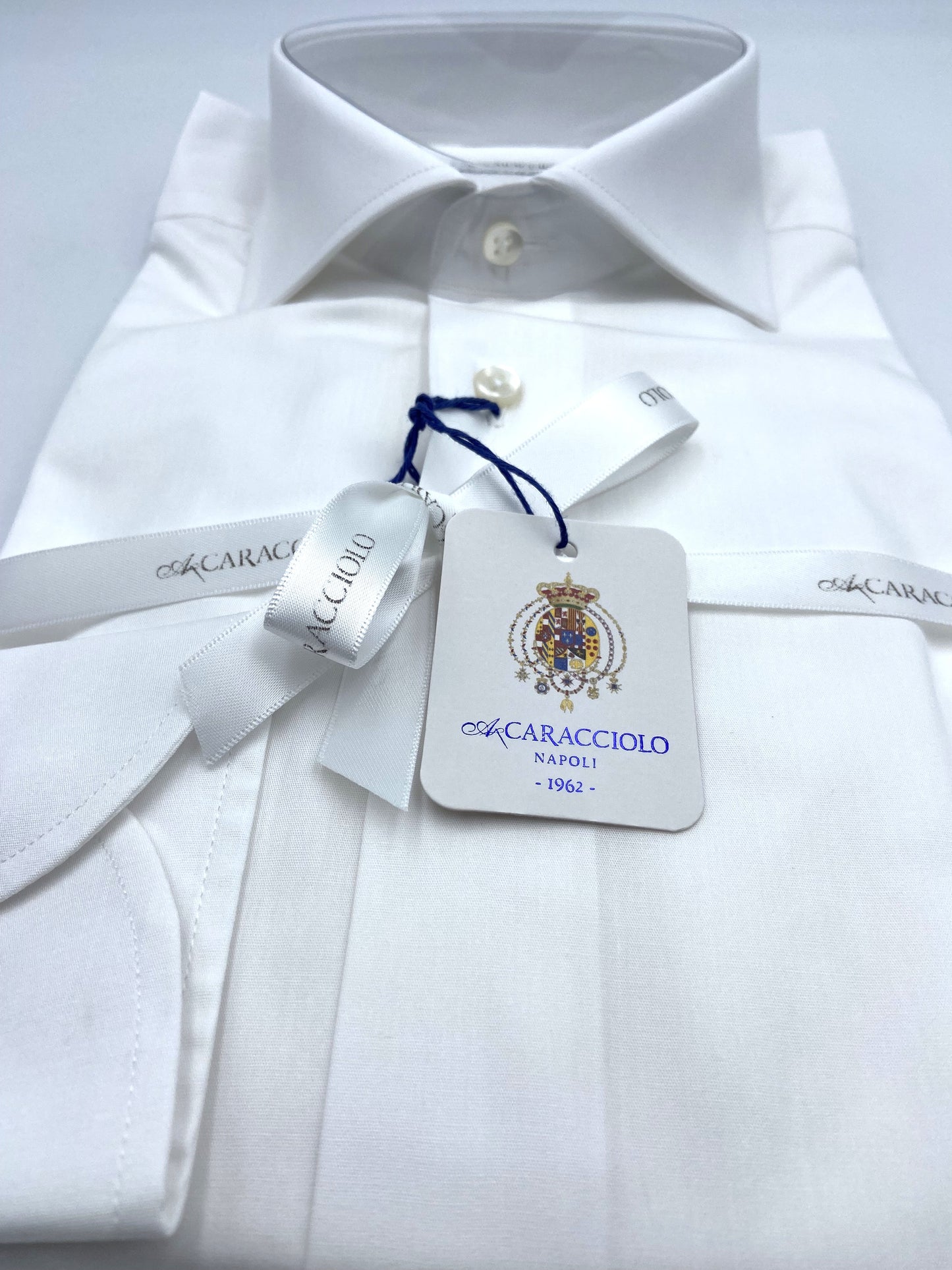 Camicia in 100% cotone  - Bianco | A. Caracciolo
