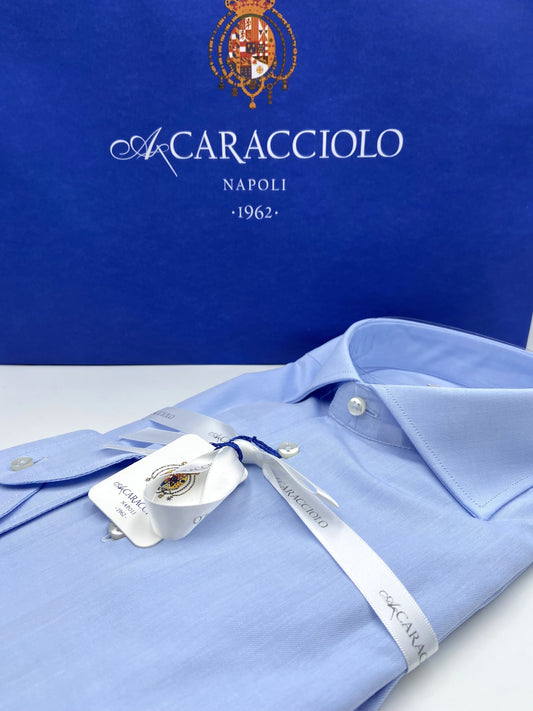 Camicia in 100% cotone - Celeste | A. Caracciolo