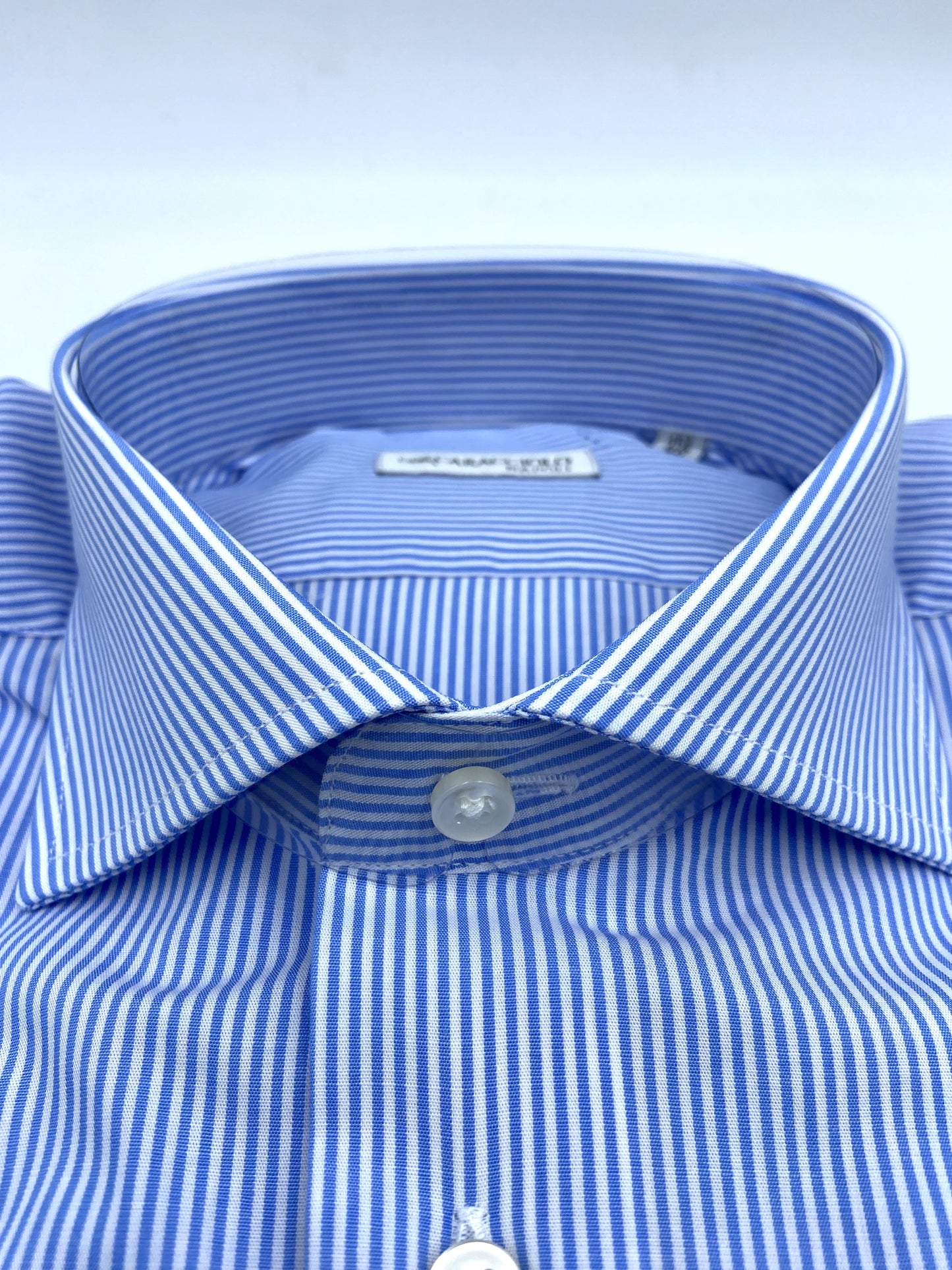 Camicia in 100% cotone - 1000 Righe Celeste & Bianco | A. Caracciolo