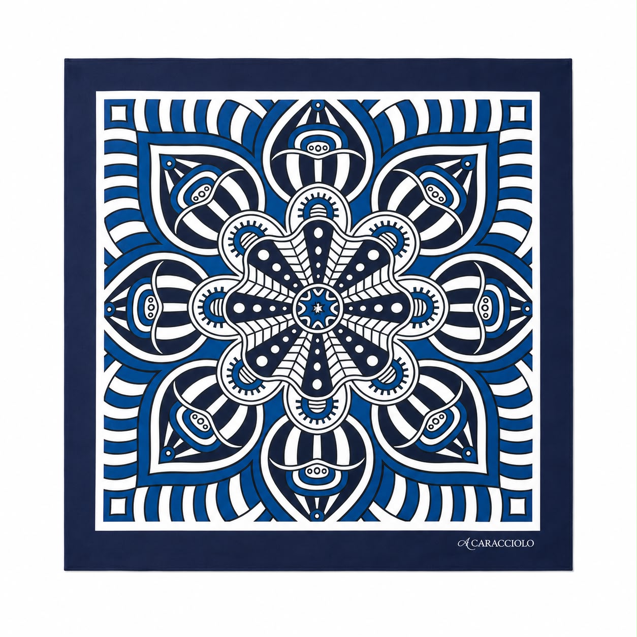 A.Caracciolo - Foulard Uomo - Linee Bluette