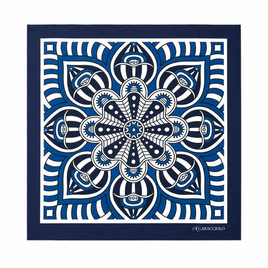 A.Caracciolo - Foulard Uomo - Linee Bluette